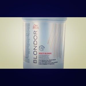Wella blondor hair lightening powder.